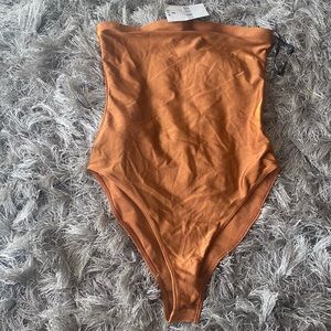 Copper Strapless Bodysuit Brand New